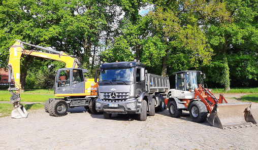 An- und Abfuhr von Baumaterialien